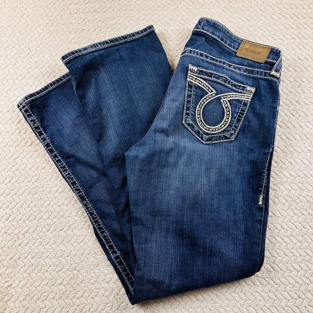 Big Star Jeans Women's Maddie Boot Dark Wash Mid-Rise Size 32 R Y2K Country